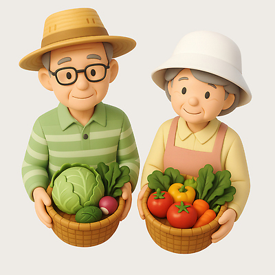 PSD 편집이미지 여자 할아버지 노년 남자 할머니 토마토 파프리카 함께함 3D캐릭터 미소 들기 상반신 두명 실버라이프 3D 바구니 농사 노부부 앞치마 당근 밀짚모자 양배추 벙거지모자 비트 노인만 안경낌 편집3D 캐릭터 모자_잡화 라이프스타일 부부 안경 컨셉 농업 채소 모션 뿌리채소 표정 사람 성인 디지털합성 성인만 파일형식
