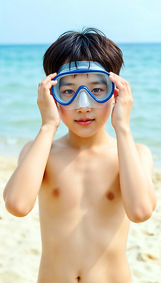 JPG 편집이미지 남자 어린이 바다 고글 밝음 한명 웃음 소년 해변 야외 캐주얼 여름 에너지 자유 탐험 관찰 즐거움 활기 의료성형뷰티 소년한명만 편집실사 AI인물포토 AI콘텐츠 1 옷 계절 감정 컨셉 모션 표정 사람 CG 남자한명만 소년만 파일형식 AI포토