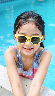 JPG 편집이미지 여자 어린이 하늘색 휴가 수영장 밝음 한명 웃음 소녀 야외 캐주얼 여름 선글라스 에너지 자유 탐험 물가 즐거움 활기 의료성형뷰티 소녀한명만 편집실사 AI인물포토 AI콘텐츠 1 옷 계절 감정 안경 컨셉 표정 사람 풍경 파란색 CG 여자한명만 소녀만 파일형식 AI포토