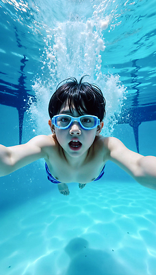 JPG 전신 편집이미지 남자 어린이 포즈 하늘색 휴가 수영장 밝음 한명 웃음 소년 야외 여름 운동 수영 에너지 자유 탐험 잠수 즐거움 활기 의료성형뷰티 소년한명만 편집실사 AI인물포토 AI콘텐츠 1 계절 감정 컨셉 표정 건강 사람 파란색 수상스포츠 CG 남자한명만 소년만 파일형식 AI포토