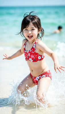 JPG 전신 편집이미지 여자 어린이 포즈 놀이 휴가 밝음 한명 웃음 소녀 해변 야외 여름 운동 에너지 자유 탐험 즐거움 활기 의료성형뷰티 소녀한명만 편집실사 AI인물포토 AI콘텐츠 1 계절 감정 바다 컨셉 표정 건강 사람 CG 여자한명만 소녀만 파일형식 AI포토