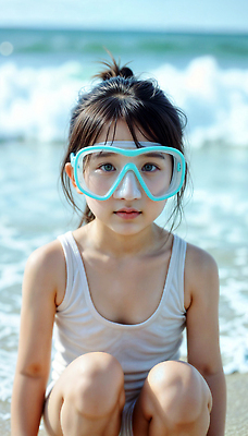JPG 편집이미지 여자 어린이 포즈 휴가 고글 밝음 한명 웃음 소녀 해변 야외 여름 운동 수영 에너지 자유 탐험 즐거움 활기 의료성형뷰티 소녀한명만 편집실사 AI인물포토 AI콘텐츠 1 계절 감정 바다 컨셉 표정 건강 사람 수상스포츠 CG 여자한명만 소녀만 파일형식 AI포토
