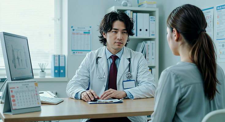 JPG 편집이미지 창문 청진기 책장 안내 건강 대화 설명 성인 두명 마주보기 건강관리 믿음 모니터 환자 의사 달력 키보드 블라인드 집중 상담 소통 서류파일 진료실 의료성형뷰티 성인만 편집실사 AI인물포토 AI콘텐츠 감정 가구 컨셉 의학 의료기기 모션 병원 관리 말하기 사람 컴퓨터 사무용품 진료 의료진 커튼 CG 파일형식 AI포토