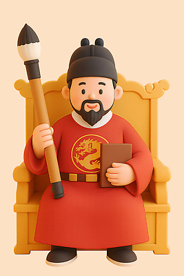 전신 PSD 편집이미지 전통 교육 남자 문화 왕관 수염 한국 한명 들기 앉기 성인 책 빨간색 독서 역사 한복 조선시대 한글날 서예붓 세종대왕 왕좌 성인남자한명만 편집3D 세종대왕탄신일 1 한국전통 기념일 아시아 컬러 모션 서예 사람 공휴일 3D 붓 전통의상 왕 국경일 남자한명만 성인남자만 파일형식