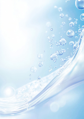 JPG 편집이미지 물결 하늘색 백그라운드 사람없음 물 빛 튀는물 물기포 편집실사 AI포토 AI콘텐츠 자연요소 파란색 CG 액체표현 스플래쉬 파일형식