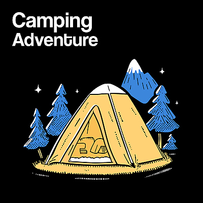 나무 여행 일러스트 자연 밤하늘 산 텐트 잔디 사람없음 반짝임 숲속 캠핑장 어드벤처 국내일러스트 AI파일 식물 모션 하늘 캠핑도구 캠핑 야간 숲 생태계 파일형식 벡터