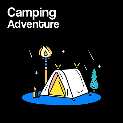 나무 여행 일러스트 촛불 자연 밤하늘 텐트 사람없음 반짝임 숲속 유성 캠핑장 어드벤처 횃불 국내일러스트 AI파일 식물 초 모션 하늘 캠핑도구 캠핑 도구 야간 숲 생태계 파일형식 벡터