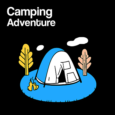 나무 구름 여행 일러스트 자연 밤하늘 텐트 잔디 사람없음 숲속 모닥불 캠핑장 어드벤처 국내일러스트 AI파일 자연요소 식물 하늘 불 캠핑도구 캠핑 야간 숲 생태계 파일형식 벡터