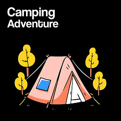 나무 여행 일러스트 자연 밤하늘 텐트 사람없음 숲속 캠핑장 어드벤처 국내일러스트 AI파일 식물 하늘 캠핑도구 캠핑 야간 숲 생태계 파일형식 벡터