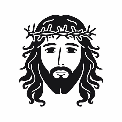 남자 기독교 얼굴 일러스트 수염 흑백 한명 성인 검은색 예수 가시면류관 성인남자한명만 국내일러스트 AI파일 1 종교 컬러 종교용품 촬영기법 사람 신체부위 신_종교 남자한명만 성인남자만 파일형식 벡터