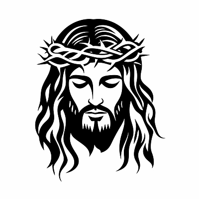 남자 기독교 얼굴 일러스트 수염 흑백 한명 성인 눈감음 검은색 예수 가시면류관 성인남자한명만 국내일러스트 AI파일 1 종교 컬러 종교용품 모션 촬영기법 사람 신체부위 신_종교 남자한명만 성인남자만 파일형식 벡터