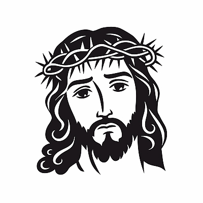 남자 기독교 얼굴 일러스트 수염 흑백 한명 성인 검은색 예수 가시면류관 성인남자한명만 국내일러스트 AI파일 1 종교 컬러 종교용품 촬영기법 사람 신체부위 신_종교 남자한명만 성인남자만 파일형식 벡터