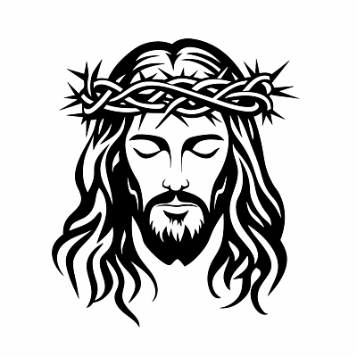 남자 기독교 얼굴 일러스트 수염 흑백 한명 성인 눈감음 검은색 예수 가시면류관 성인남자한명만 국내일러스트 AI파일 1 종교 컬러 종교용품 모션 촬영기법 사람 신체부위 신_종교 남자한명만 성인남자만 파일형식 벡터