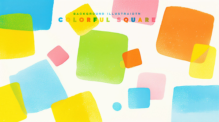 PSD 백그라운드 일러스트 추상 사람없음 컬러풀 사각형 크레파스 겹침 파스텔 국내일러스트 도형 컬러 무늬 학용품 파일형식