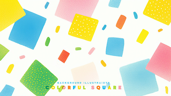 PSD 백그라운드 일러스트 추상 사람없음 컬러풀 사각형 크레파스 꽃가루 겹침 파스텔 국내일러스트 도형 컬러 무늬 학용품 가루 파일형식