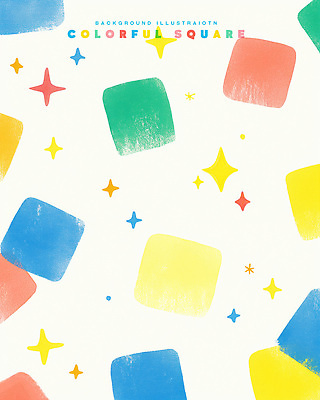 PSD 백그라운드 일러스트 추상 사람없음 반짝임 컬러풀 사각형 크레파스 겹침 파스텔 국내일러스트 도형 컬러 무늬 모션 학용품 파일형식