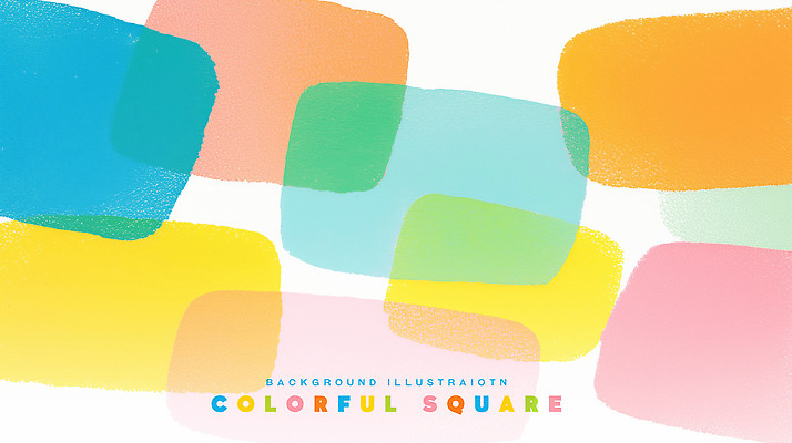 PSD 백그라운드 일러스트 추상 사람없음 컬러풀 사각형 크레파스 겹침 파스텔 국내일러스트 도형 컬러 무늬 학용품 파일형식