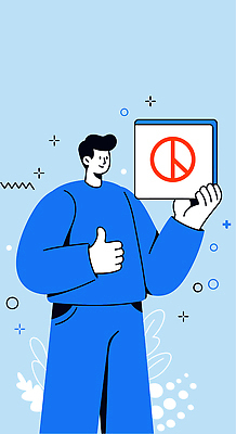 남자 일러스트 한명 미소 들기 성인 파란색 민주주의 투표용지 격려 따봉 선거권 정치 참여 성인남자한명만 기표문양 권리 대통령선거 국내일러스트 AI파일 1 문양 감정 컬러 모션 표정 사람 최고 투표 선거 남자한명만 성인남자만 파일형식 벡터