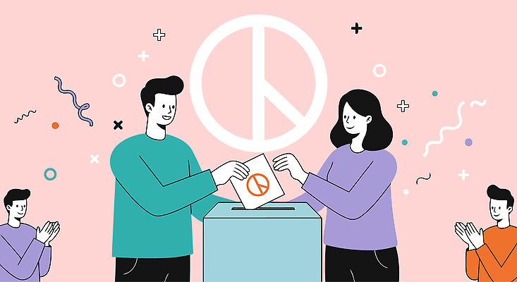 여자 남자 분홍색 일러스트 미소 여러명 상반신 성인 반짝임 민주주의 박수 꽃가루 투표용지 격려 투표함 넣기 선거권 정치 참여 성인만 기표문양 권리 대통령선거 국내일러스트 AI파일 문양 감정 컬러 다수 모션 표정 사람 손짓 가루 투표 선거 파일형식 벡터