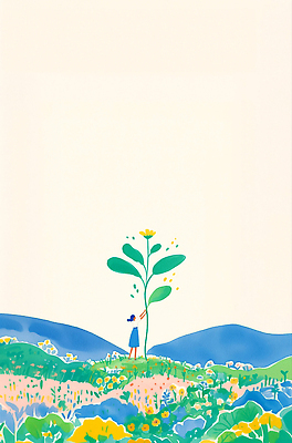 JPG 여자 꽃밭 일러스트 산 한명 성인 초록색 파란색 새싹 자연보호 환경 그린캠페인 언덕 환경보전 손뻗기 성인여자한명만 국내일러스트 AI일러스트 AI콘텐츠 식물 1 꽃 캠페인 컬러 모션 자연 사람 보호 사회이슈 여자한명만 성인여자만 파일형식