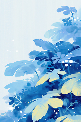 JPG 일러스트 하늘 수채화 사람없음 파란색 여름풍경 풀잎 비 국내일러스트 AI일러스트 AI콘텐츠 자연요소 컬러 잎 날씨 풍경 풀_식물 파일형식 여름_계절