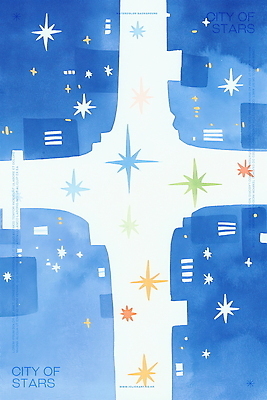 PSD 일러스트 수채화 사람없음 건물 파란색 빛 반짝임 도시 국내일러스트 건축물 컬러 모션 파일형식