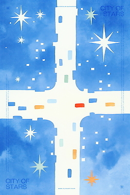 PSD 일러스트 수채화 사람없음 건물 파란색 빛 반짝임 도시 국내일러스트 건축물 컬러 모션 파일형식