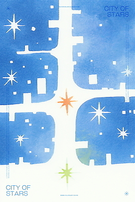 PSD 일러스트 수채화 사람없음 건물 파란색 빛 반짝임 도시 국내일러스트 건축물 컬러 모션 파일형식