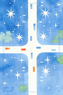 PSD 일러스트 수채화 사람없음 파란색 빛 반짝임 도시 풀 국내일러스트 식물 컬러 모션 파일형식