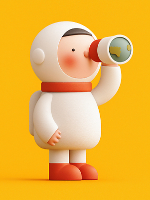 JPG 전신 편집이미지 응시 남자 지구 어린이 3D캐릭터 한명 들기 소년 노란색 3D 망원경 우주복 우주탐사 우주탐험 소년한명만 편집3D AI컴퓨터그래픽 AI콘텐츠 캐릭터 1 시선 옷 컬러 모션 사람 우주 디지털합성 남자한명만 소년만 파일형식