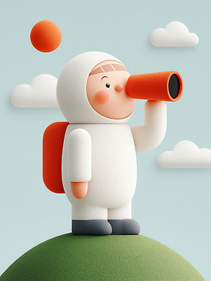 JPG 전신 구름 편집이미지 남자 어린이 하늘 3D캐릭터 한명 들기 소년 태양 3D 망원경 언덕 우주복 우주탐사 우주탐험 소년한명만 편집3D AI컴퓨터그래픽 AI콘텐츠 자연요소 캐릭터 1 옷 모션 사람 우주 디지털합성 남자한명만 소년만 파일형식