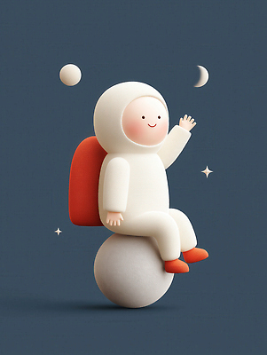JPG 전신 편집이미지 남자 어린이 3D캐릭터 한명 앉기 소년 반짝임 3D 행성 초승달 남색 손인사 우주복 우주탐사 우주탐험 소년한명만 편집3D AI컴퓨터그래픽 AI콘텐츠 캐릭터 1 옷 컬러 모션 사람 우주 달 인사 디지털합성 남자한명만 소년만 파일형식