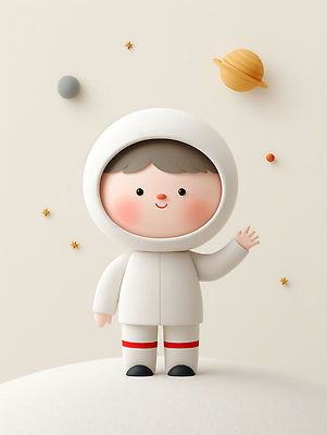 JPG 전신 편집이미지 남자 어린이 3D캐릭터 한명 미소 소년 3D 행성 손인사 아이보리 우주탐사 우주탐험 소년한명만 편집3D AI컴퓨터그래픽 AI콘텐츠 캐릭터 1 컬러 표정 사람 우주 인사 디지털합성 남자한명만 소년만 파일형식
