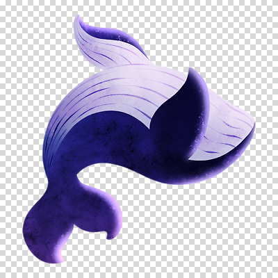 편집이미지 한마리 누끼 사람없음 보라색 신비 고래 PNG 1 컬러 컨셉 포유류 수중동물 파일형식