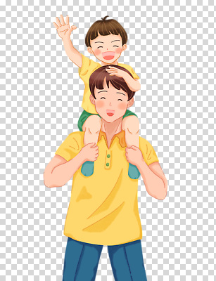 전신 편집이미지 남자 행복 어린이 웃음 누끼 소년 성인 두명 손들기 잡기 목마 즐거움 PNG 부자지간 남자만 감정 아들 가족 모션 표정 사람 아빠 파일형식