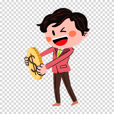 전신 편집이미지 남자 윙크 한명 웃음 들기 누끼 정장 성인 달러 동전 PNG 성인남자한명만 1 옷 돈 모션 표정 사람 남자한명만 성인남자만 파일형식