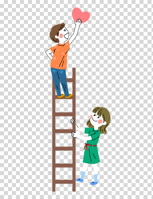전신 편집이미지 여자 남자 사다리 미소 들기 누끼 성인 두명 하트 잡기 PNG 붙이기 성인만 모양 모션 표정 사람 도구 파일형식