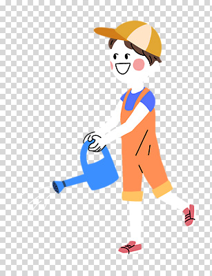 전신 편집이미지 남자 어린이 한명 미소 들기 누끼 소년 물뿌리개 물주기 PNG 소년한명만 1 모션 표정 사람 남자한명만 소년만 파일형식