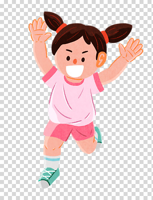 전신 편집이미지 여자 어린이 한명 웃음 누끼 소녀 달리기 만세 PNG 소녀한명만 1 모션 표정 사람 여자한명만 소녀만 파일형식