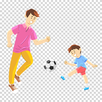 전신 편집이미지 남자 어린이 축구공 웃음 누끼 소년 성인 두명 축구 즐거움 PNG 공차기 남자만 감정 공 축구용품 모션 표정 사람 구기 파일형식