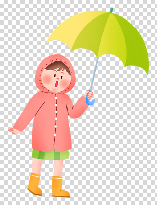 전신 편집이미지 여자 어린이 우산 장화 한명 들기 누끼 소녀 놀람 우비 PNG 소녀한명만 1 옷 감정 신발 모션 표정 사람 여자한명만 소녀만 파일형식