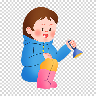 전신 편집이미지 여자 어린이 한명 미소 들기 누끼 앉기 소녀 손전등 웅크림 PNG 소녀한명만 1 모션 조명 표정 사람 여자한명만 소녀만 파일형식