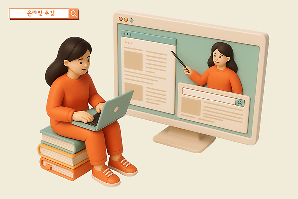 전신 PSD 편집이미지 여자 들기 앉기 상반신 성인 두명 노트북 학습 3D 모니터 교사 주황색 타이핑 지시봉 인터넷창 검색창 온라인강의 온라인강좌 책더미 성인여자만 수강 편집3D 직업 교육 컬러 인터넷 모션 사람 책 전자제품 컴퓨터 강의 디지털합성 무더기 여자만 성인만 파일형식 언택트