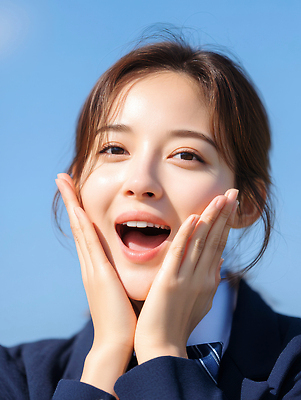 JPG 편집이미지 여학생 여자 행복 교복 얼굴 청소년 하늘 한명 웃음 상반신 야외 스쿨라이프 만지기 의료성형뷰티 십대여자한명만 편집실사 AI인물포토 AI콘텐츠 1 학생 라이프스타일 옷 감정 학교 모션 표정 사람 신체부위 CG 여자한명만 십대여자만 파일형식 AI포토
