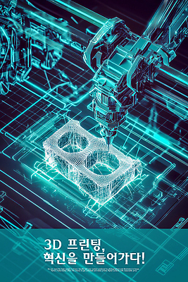 PSD 편집이미지 사람없음 3D 기계 과학기술 광선 기술혁신 민트색 3D프린터 이미지편집 편집3D 컬러 기술 인쇄기 디지털합성 혁명 파일형식