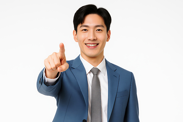 JPG 스튜디오촬영 편집이미지 남자 한명 미소 정장 상반신 성인 가리킴 비즈니스맨 의료성형뷰티 성인남자한명만 편집실사 AI인물포토 AI콘텐츠 1 옷 비즈니스 실내 표정 사람 손짓 직장인 CG 남자한명만 성인남자만 파일형식 AI포토