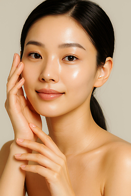 JPG 편집이미지 여자 한명 미소 상반신 성인 뷰티 만지기 피부관리 의료성형뷰티 성인여자한명만 편집실사 AI인물포토 AI콘텐츠 1 모션 표정 사람 CG 여자한명만 성인여자만 파일형식 AI포토