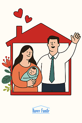 여자 남자 꽃 행복 잎 일러스트 가족 안기 굴뚝 사랑 미소 정장 상반신 성인 빨간색 세명 손들기 하트 아기 손인사 포대기 집모양 국내일러스트 AI파일 모양 식물 옷 감정 컬러 관계 모션 표정 사람 아기용품 인사 파일형식 벡터