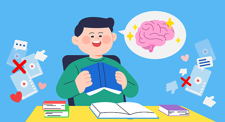 남자 하늘색 말풍선 의자 일러스트 한명 미소 들기 성인 책 반짝임 독서 하트 편안함 책상 뇌 따봉 성인남자한명만 숏폼 도파민 국내일러스트 AI파일 모양 1 가구 모션 표정 사람 파란색 최고 감각 신조어 남자한명만 성인남자만 파일형식 벡터