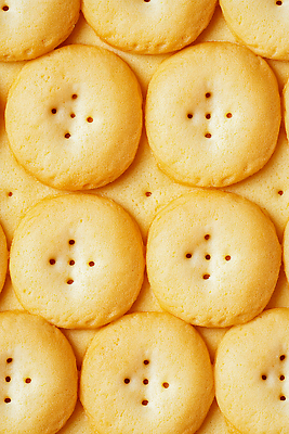 JPG 편집이미지 패턴 사람없음 노란색 크래커 과자 바삭바삭 편집실사 AI포토 AI콘텐츠 컬러 컨셉 무늬 디저트 쿠키 CG 파일형식